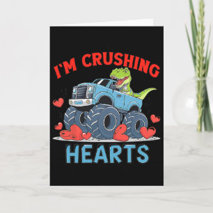 Hearts Crusher Monster Truck Crushing A Red Heart Card