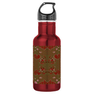 Hearts Cupflowers 532 Ml Water Bottle