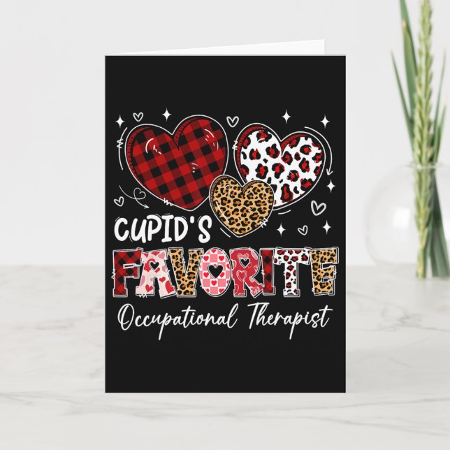 Hearts Cupid's Favorite Occupational Therapist Val Card (Front)