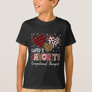 Hearts Cupid's Favorite Occupational Therapist Val T-Shirt