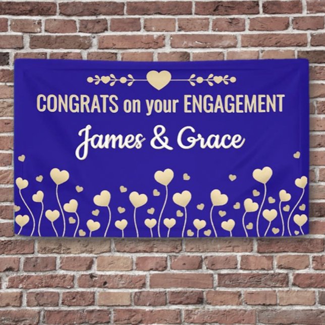 Hearts! Custom Engagement Congrats banner (Creator Uploaded)