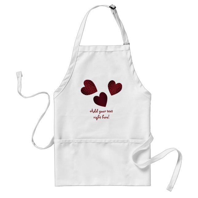 Hearts Customisable Apron (Front)
