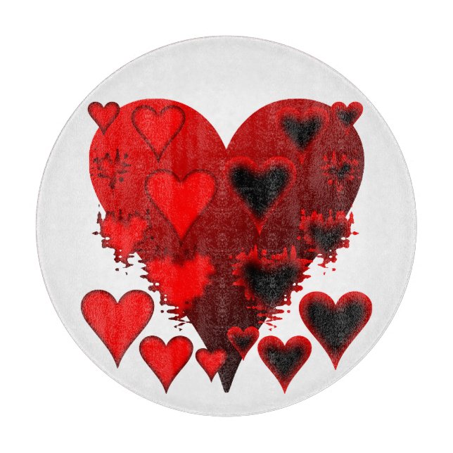 Hearts Cutting Board (Front)