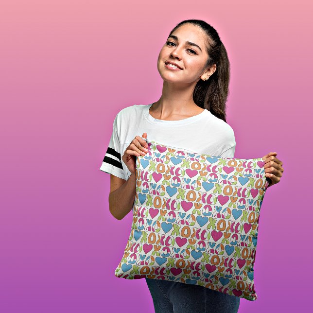 Hearts Decorative Throw Pillow (Creator Uploaded)