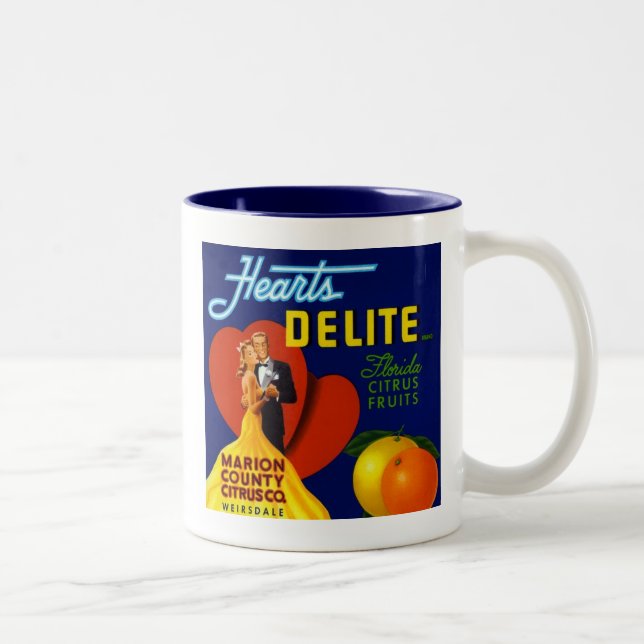 Hearts Delite Citrus Label 15 oz Mug (Right)