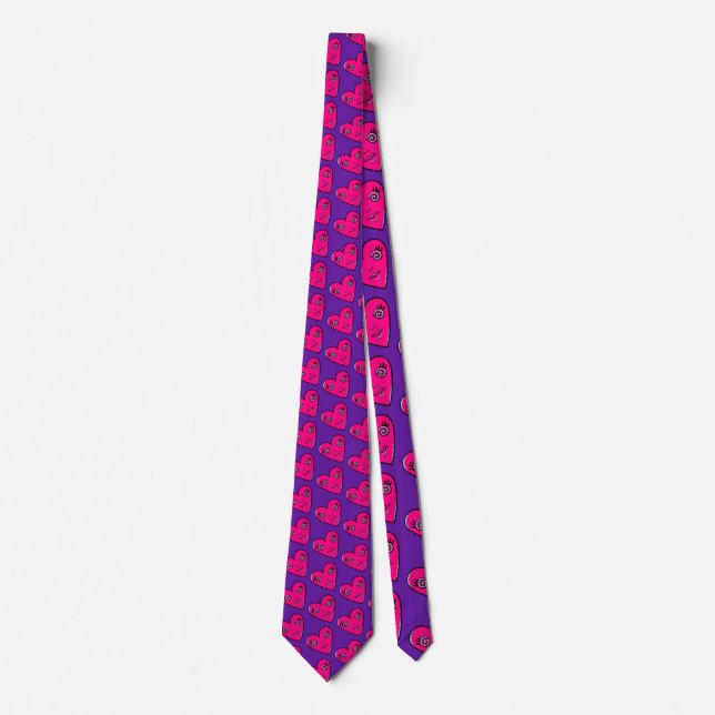 Hearts Design Tie (Front)