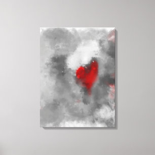 Heart's Desire 18" x 24" modern abstract Canvas Print