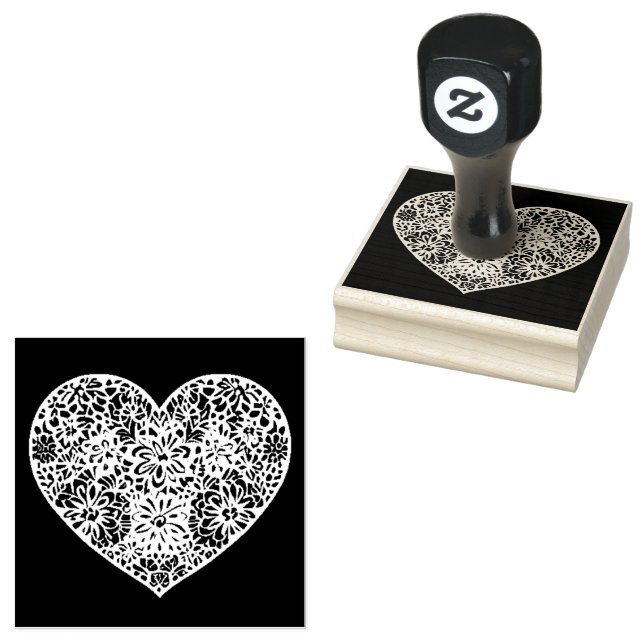 Heart's Desire 2.5" x 2.5" Rubber Stamp  (Stamped)