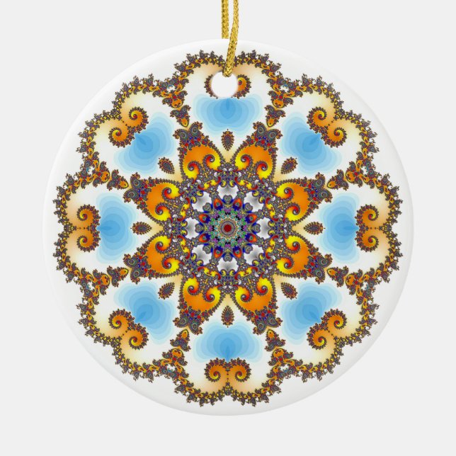 'Hearts'  Desire' Ceramic Tree Decoration (Front)