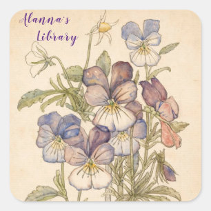 Heart's-Ease Walberswick by Charles Mackintosh Square Sticker