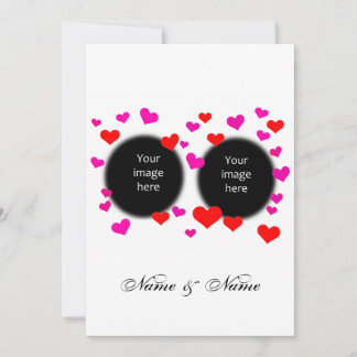 Hearts Engagement Invitation