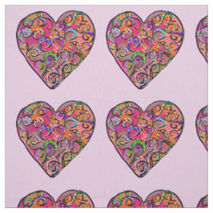 HEARTS FABRIC