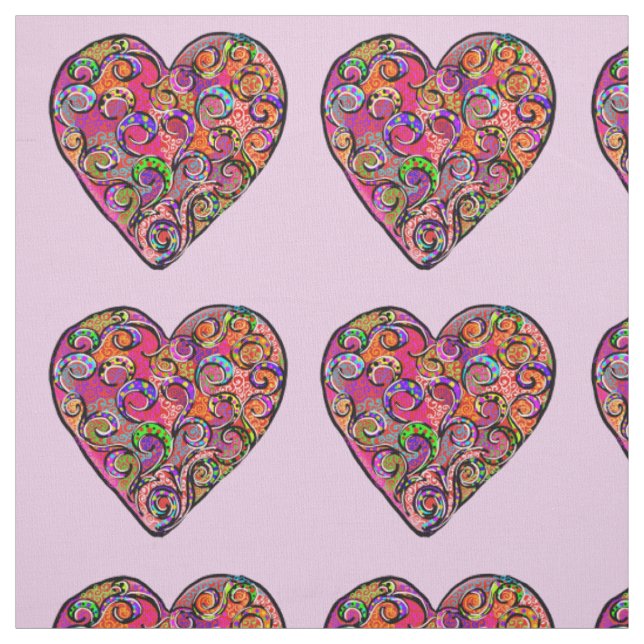 HEARTS FABRIC (Swatch)