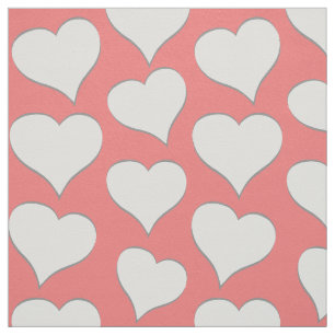 Hearts Fabric Pink Love Valentine's Fabrics