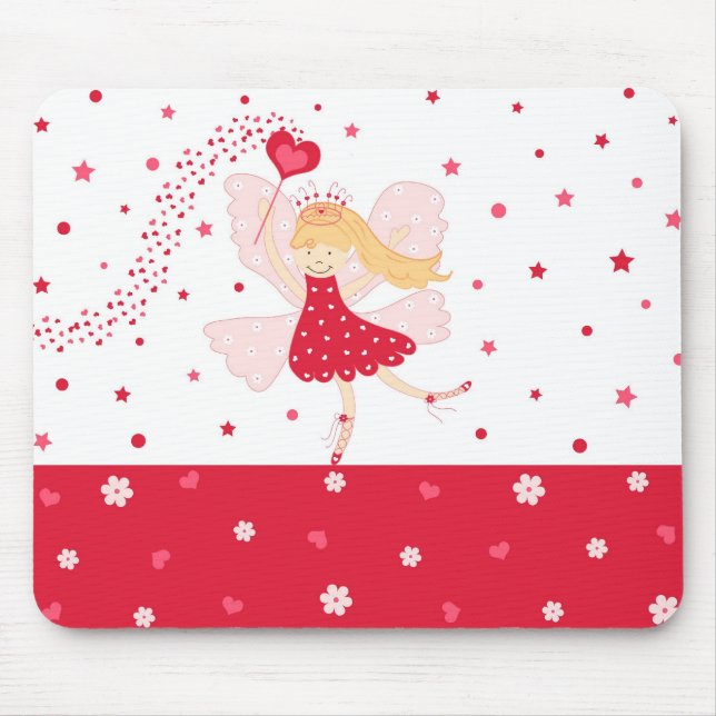 Hearts fairy mouse mat (Front)