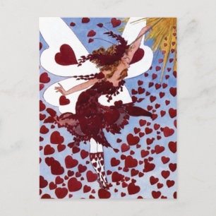 Hearts Fairy Postcard