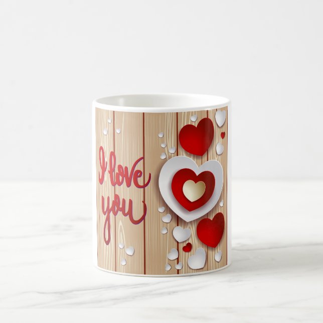 Hearts Fantasy Coffee Mug (Center)