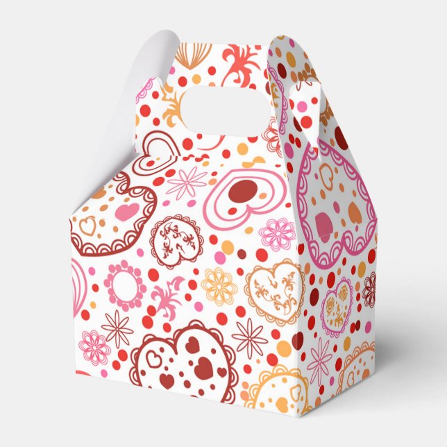 Hearts Favour Box (Front Side)