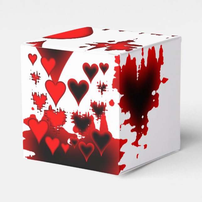 Hearts Favour Box (Front Side)