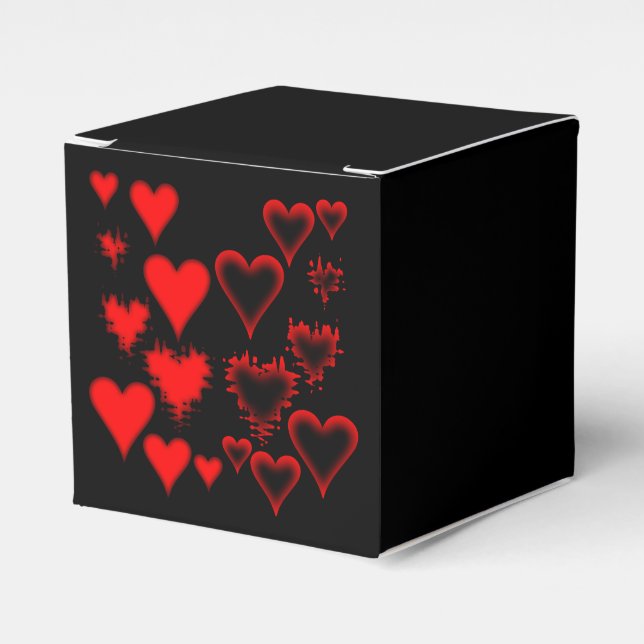 Hearts Favour Box (Front Side)