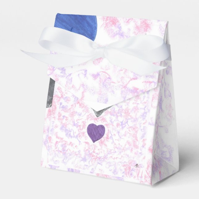 "Hearts" Favour Box (Front Side)