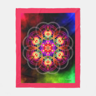 Heart's Fire Fleece Blanket
