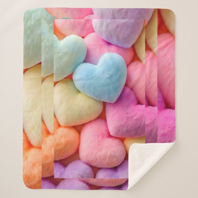  Hearts Fleece Blanket (Front)