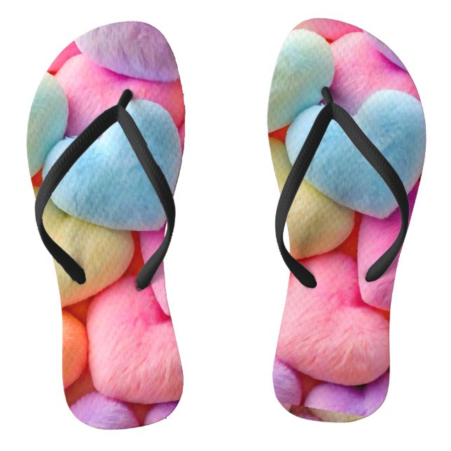 Hearts Flip Flops (Footbed)