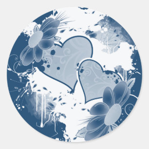 Hearts & Flowers Envelope Seal Stickers