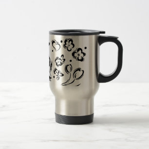 Hearts & Flowers Travel Mug