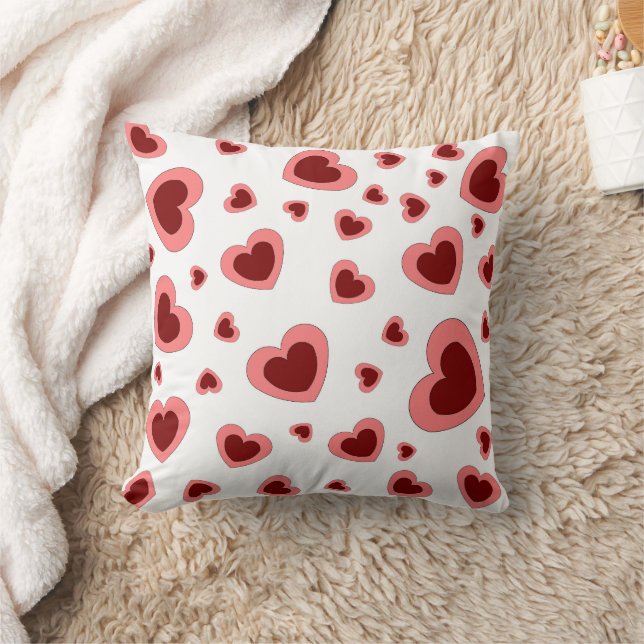 HEARTS FOR GIRLFRIEND, BOYFRIEND, HUSBAND, WIFE,   CUSHION (Blanket)