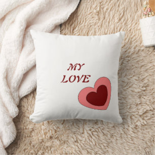 HEARTS FOR GIRLFRIEND, BOYFRIEND, HUSBAND, WIFE,   CUSHION