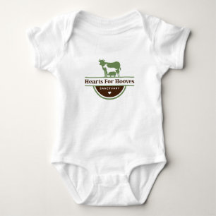 Hearts For Hooves Logo Baby Bodysuit