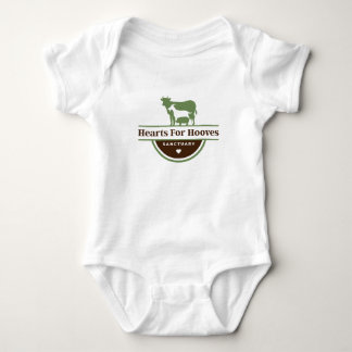Hearts For Hooves Logo Baby Bodysuit