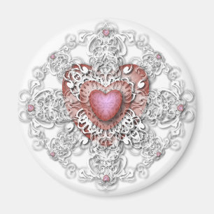 Hearts for the Fridge Magnet