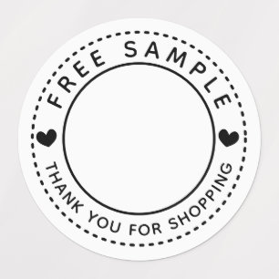Hearts Free Sample Thank You For Shopping