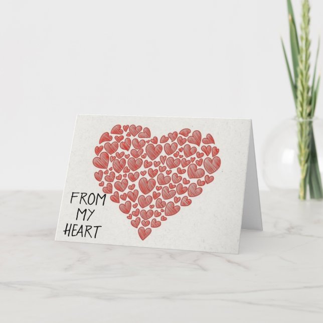 **HEARTS FROM MY HEART TO YOU** FOR YOUR BIRTHDAY CARD (Front)