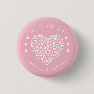 Hearts Full of Hearts Valentine's Day 3 Cm Round Badge