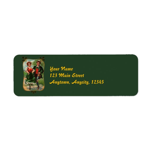 Hearts Full Of Joy Irish Dancing Address Labels (Front)