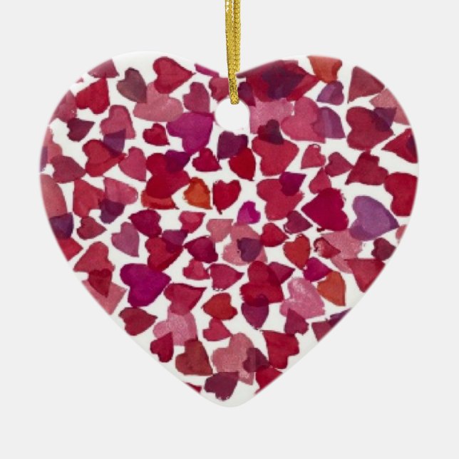 Hearts Galore - Ornament (Front)