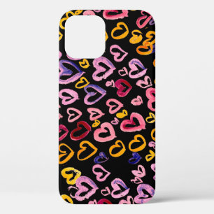 Hearts Galore: Watercolor Seamless Pattern iPhone 12 Case