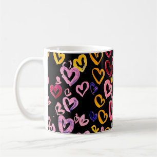 Hearts Galore: Watercolor Seamless Pattern Coffee Mug