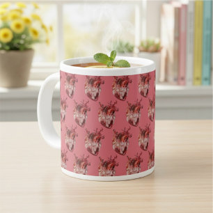 Hearts Giant Coffee Mug