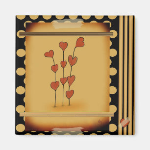 Hearts Growing Magnet