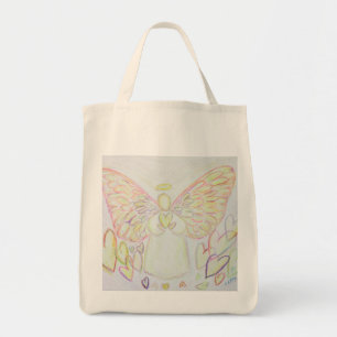 Hearts Guardian Angel Art Tote Bag