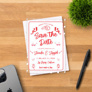Hearts Happy Valentine’s Day Modern Love Pattern Acrylic Invitations