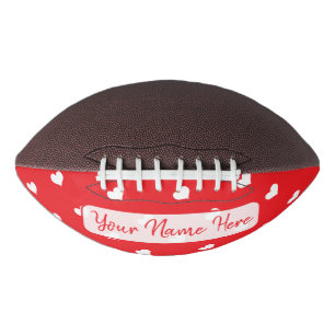 Hearts Happy Valentine’s Day Modern Love Pattern American Football