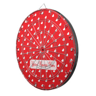 Hearts Happy Valentine’s Day Modern Love Pattern Dartboard