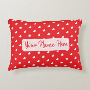 Hearts Happy Valentine’s Day Modern Love Pattern Decorative Cushion