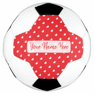 Hearts Happy Valentine’s Day Modern Love Pattern Football